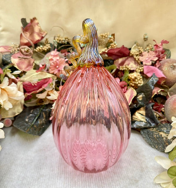 Hoogs and Crawford Peachy Pink Pumpkin - Large