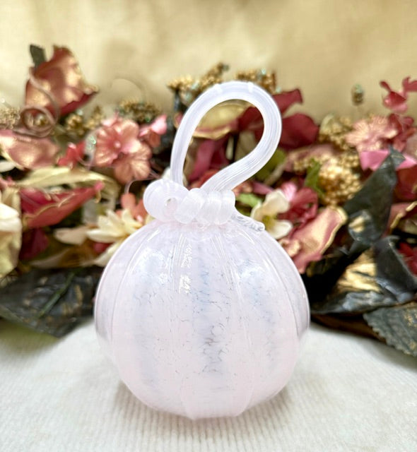 Kim Savoie Light Pink Speckled Pumpkin - Medium