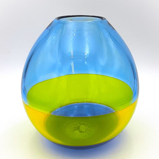 Buoy Vase Yellow/Blue