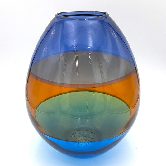 Buoy Vase Blue/Orange