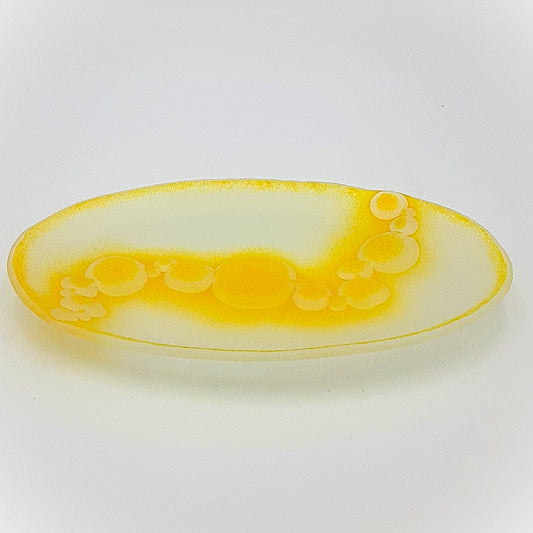 Oval Dish Yellow Sea Bubble