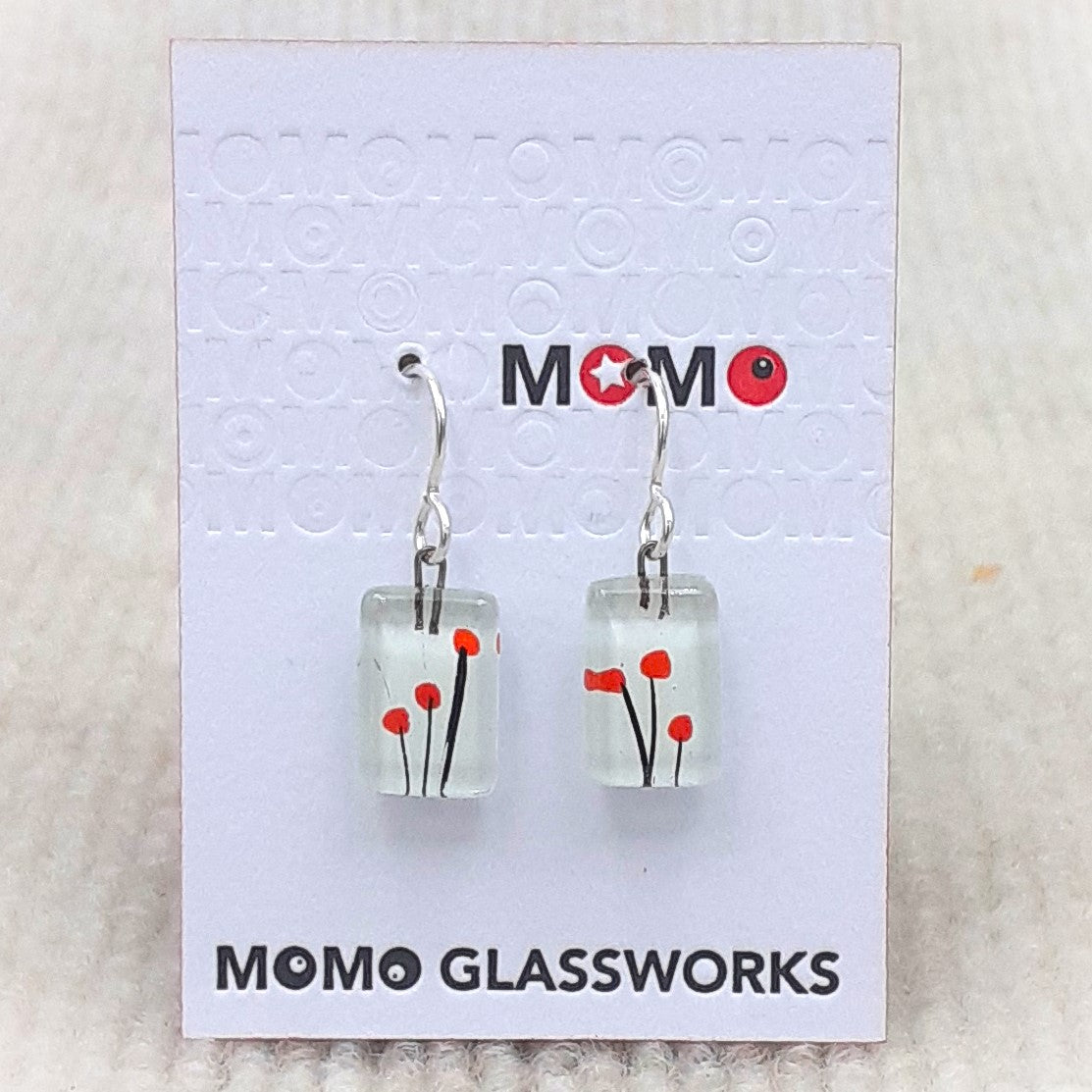 MOMO Small Drop Poppy Earrings