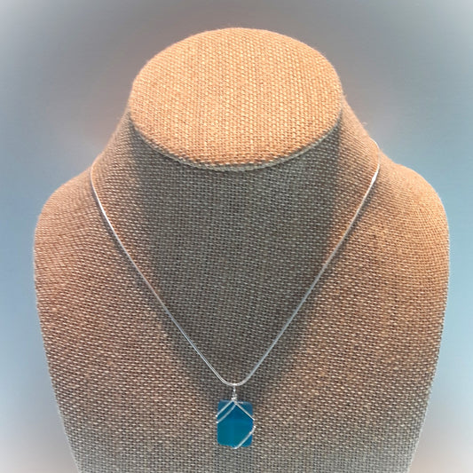 Wrapped Necklace Azul