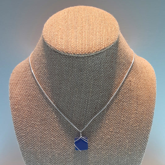 Wrapped Necklace Blue