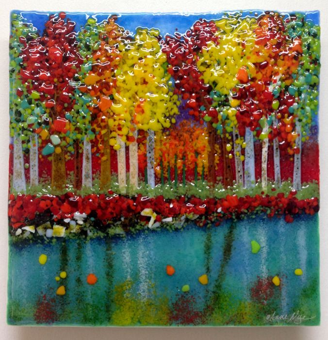 Painting With Frit: Fall Landscape Glass Fusing Workshop