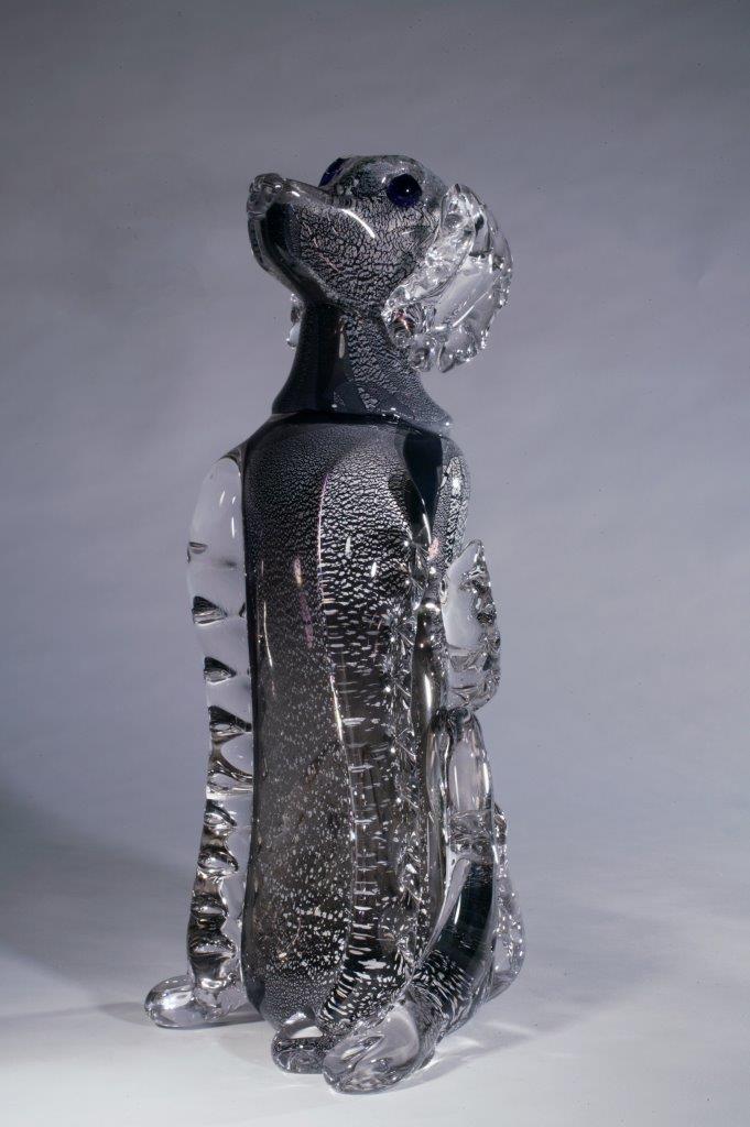 Handcrafted Glass Sculpture "Mick" by Richard Jolley