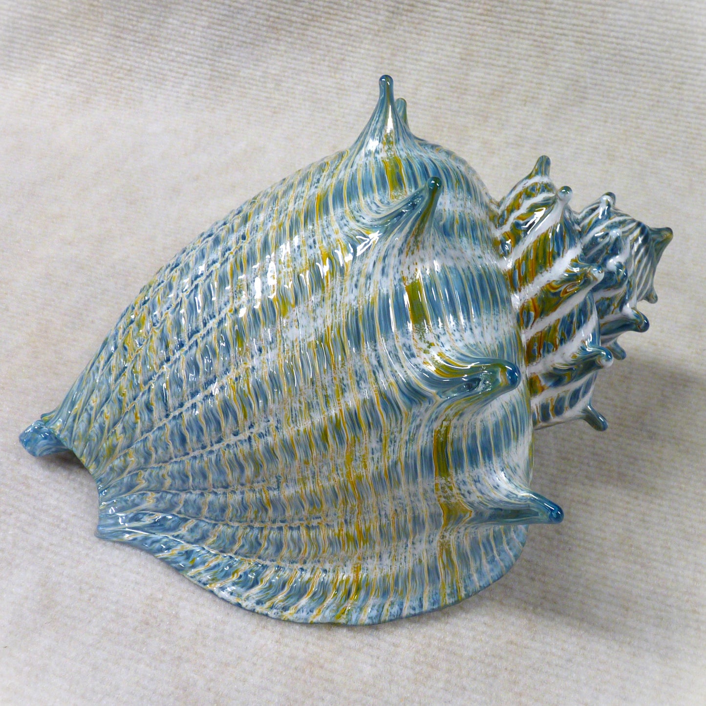 Optic Conch Blue -Silkwood Glass-