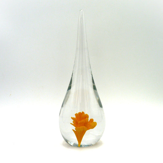 Triple Rose Paperweight Marigold #9