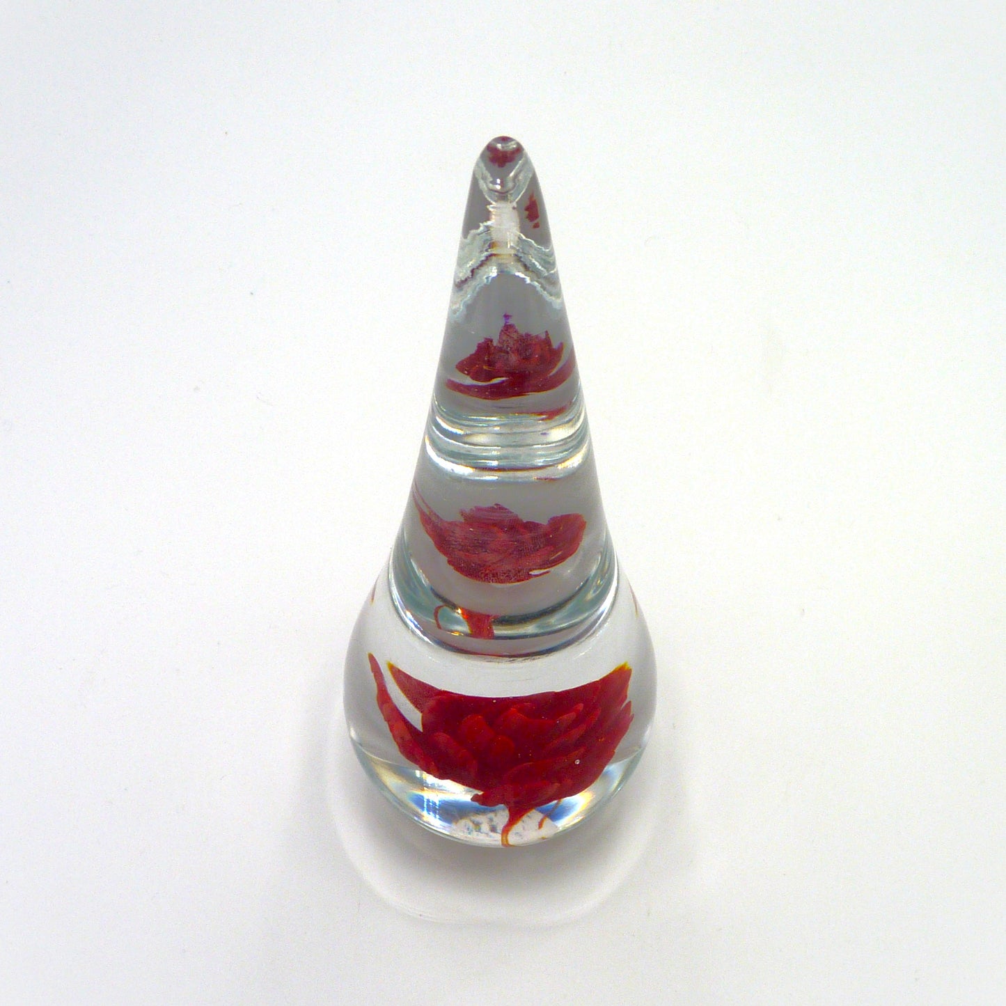 Triple Rose Paperweight Garnet #7