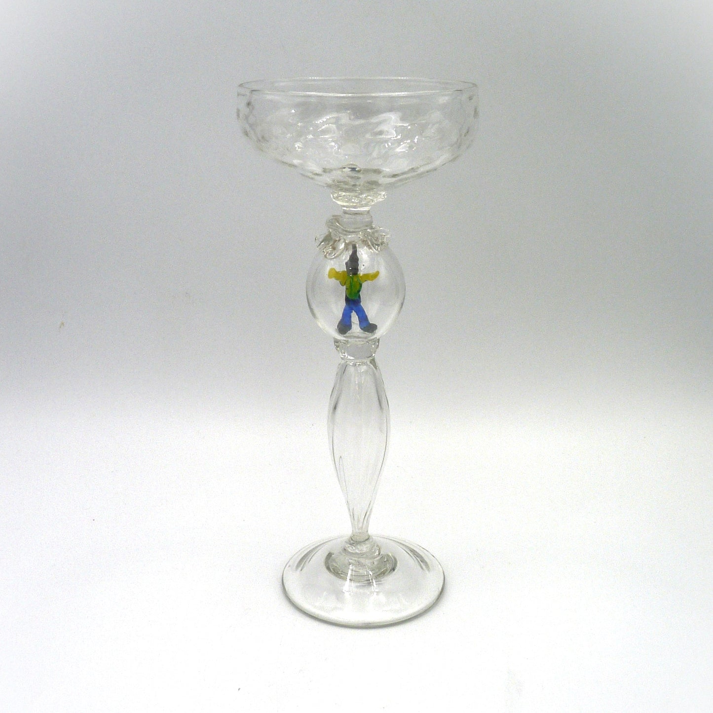 Handblown Glass "Boy in Bubble" Goblet by Michael Magyar