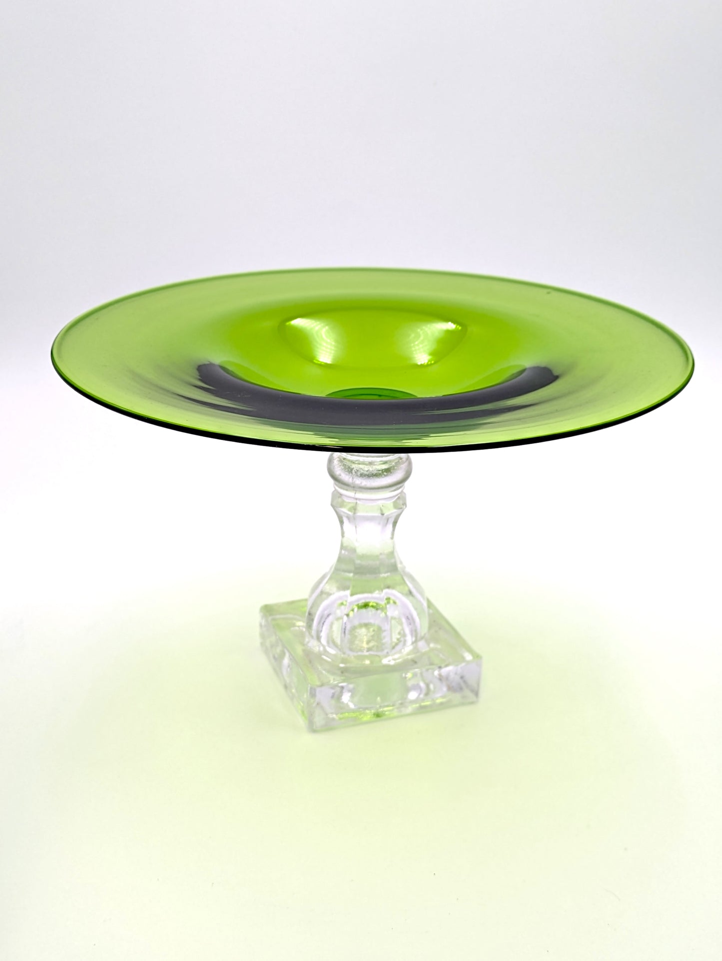 Handblown Glass Victorian Compote Reproduction by McDermott