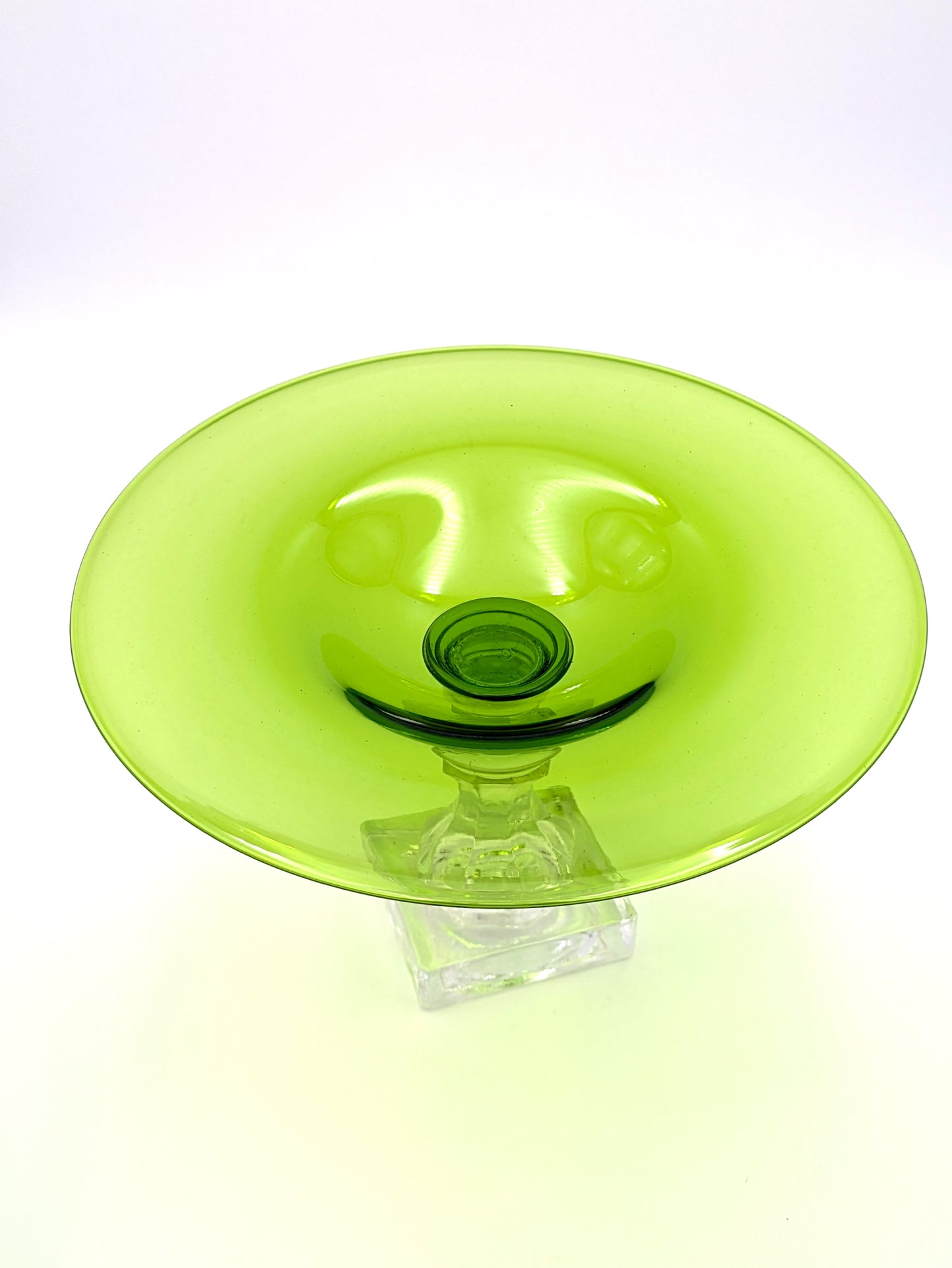 Handblown Glass Victorian Compote Reproduction by McDermott
