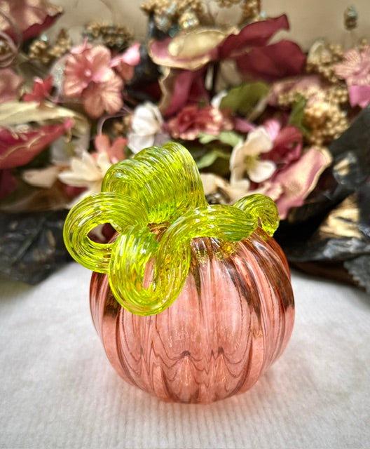 Serenade Glass Pink/Orange Pumpkin - Medium