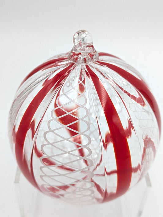Handblown Glass Murano Cane Ornaments by Green Mountain