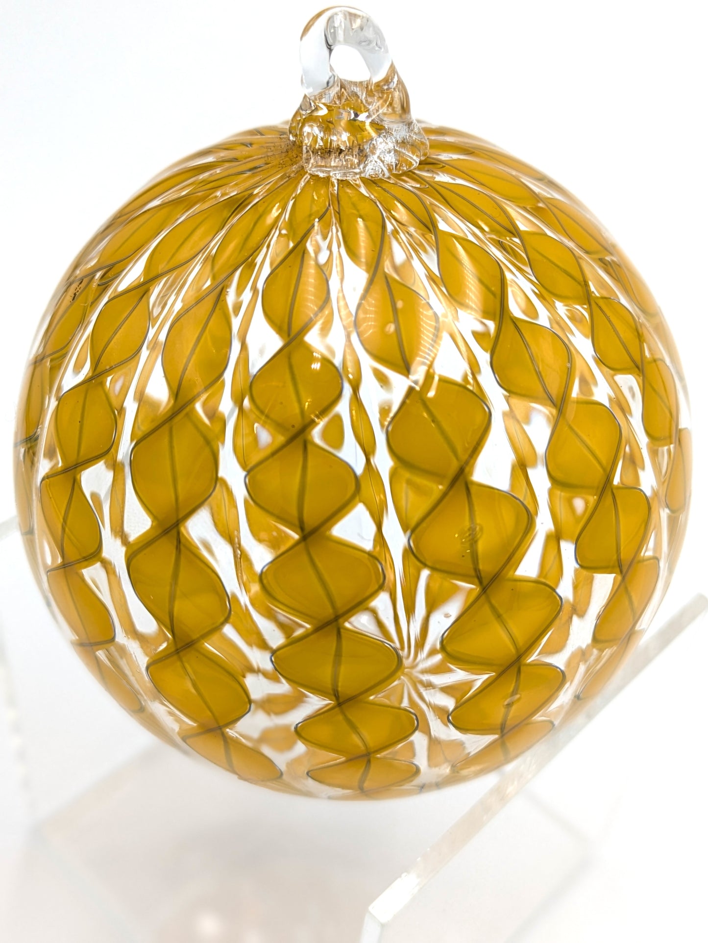 Handblown Glass Murano Cane Ornaments by Green Mountain