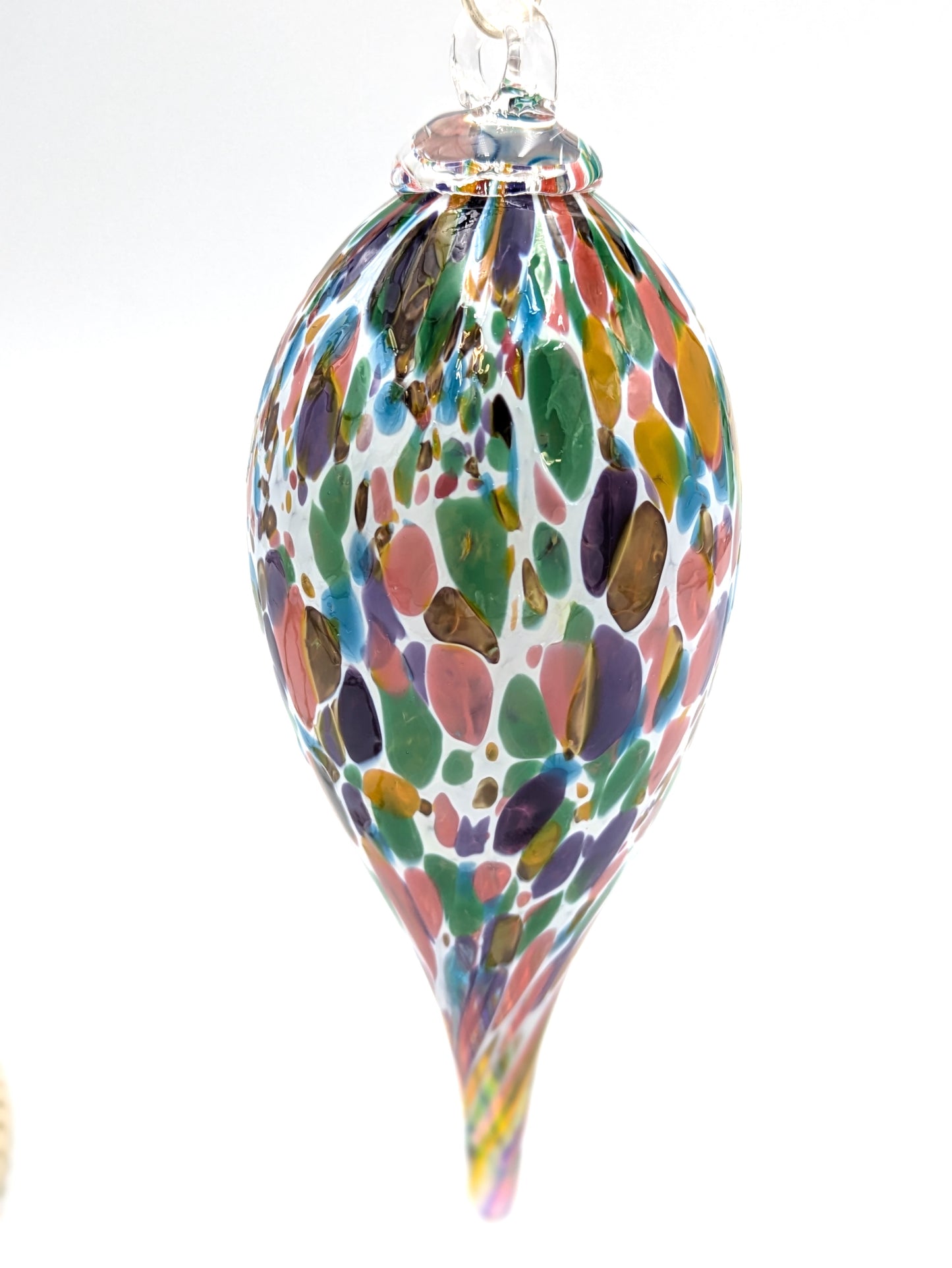 Handblown Glass Icicle Holiday Ornament by Hoogs & Crawford
