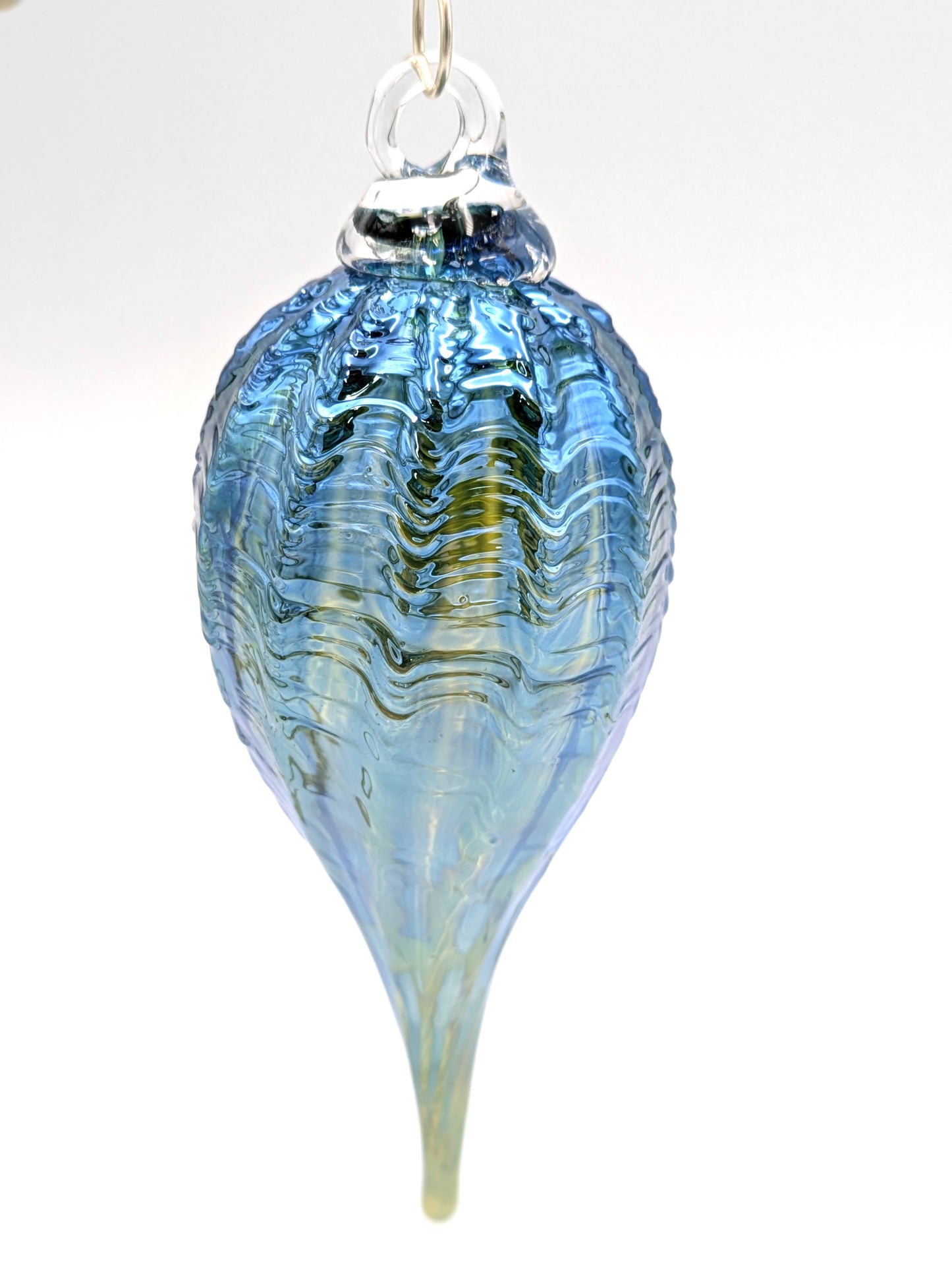 Handblown Glass Icicle Holiday Ornament by Hoogs & Crawford