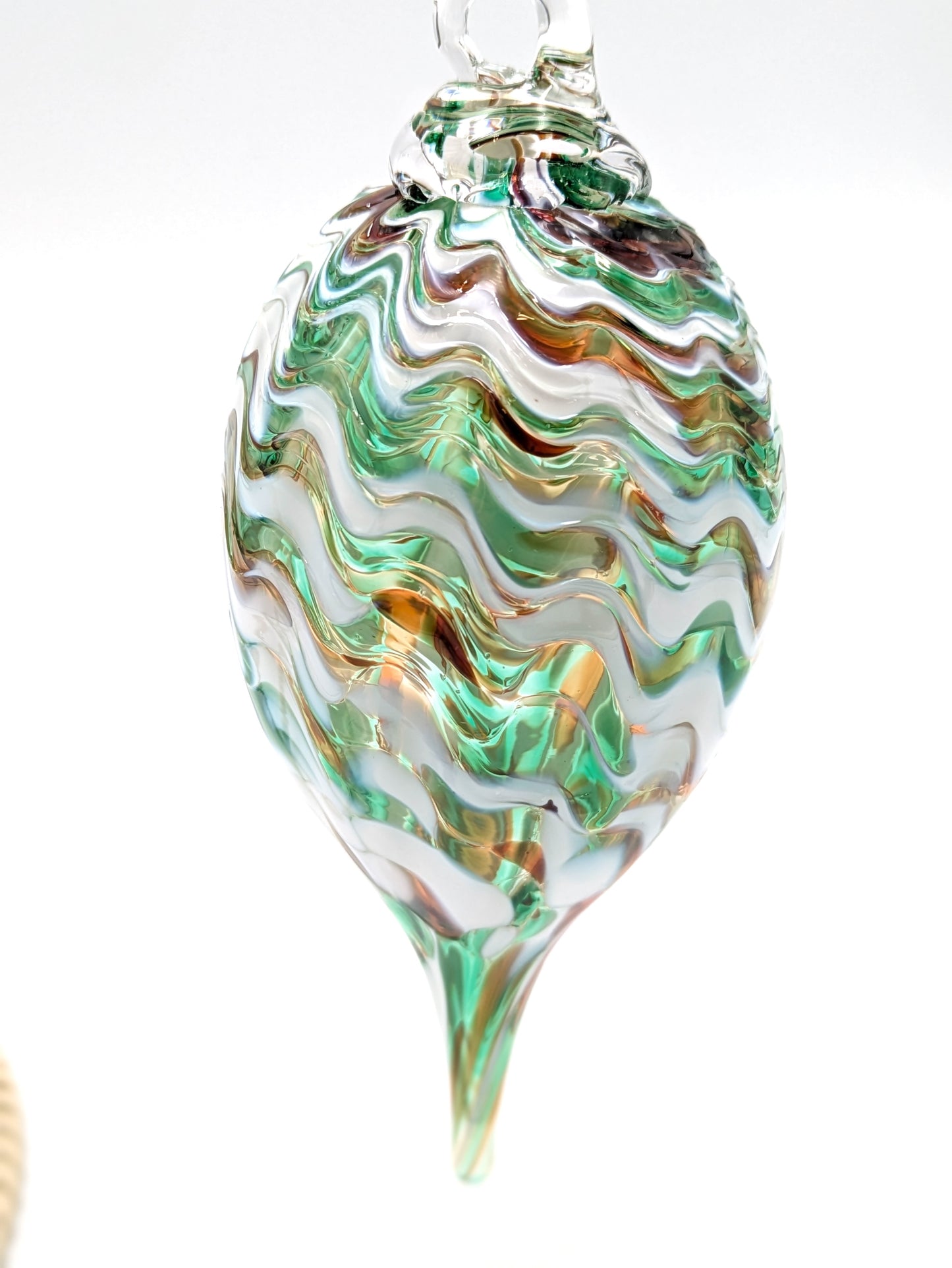 Handblown Glass Icicle Holiday Ornament by Hoogs & Crawford