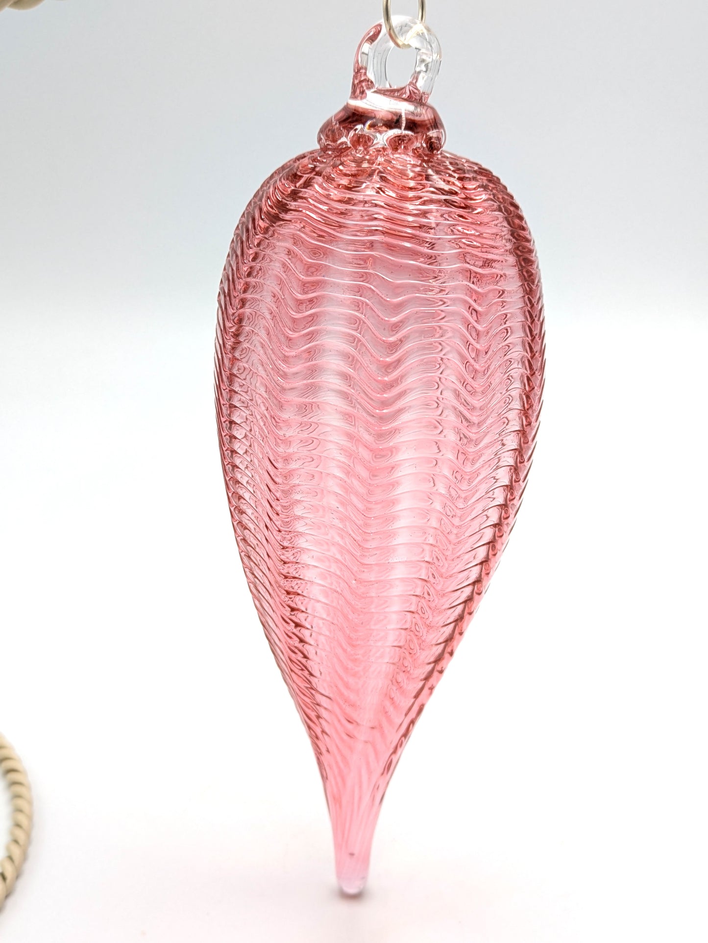 Handblown Glass Icicle Holiday Ornament by Hoogs & Crawford