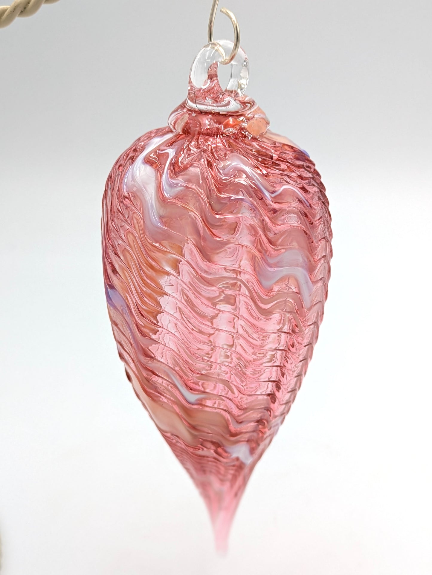 Handblown Glass Icicle Holiday Ornament by Hoogs & Crawford