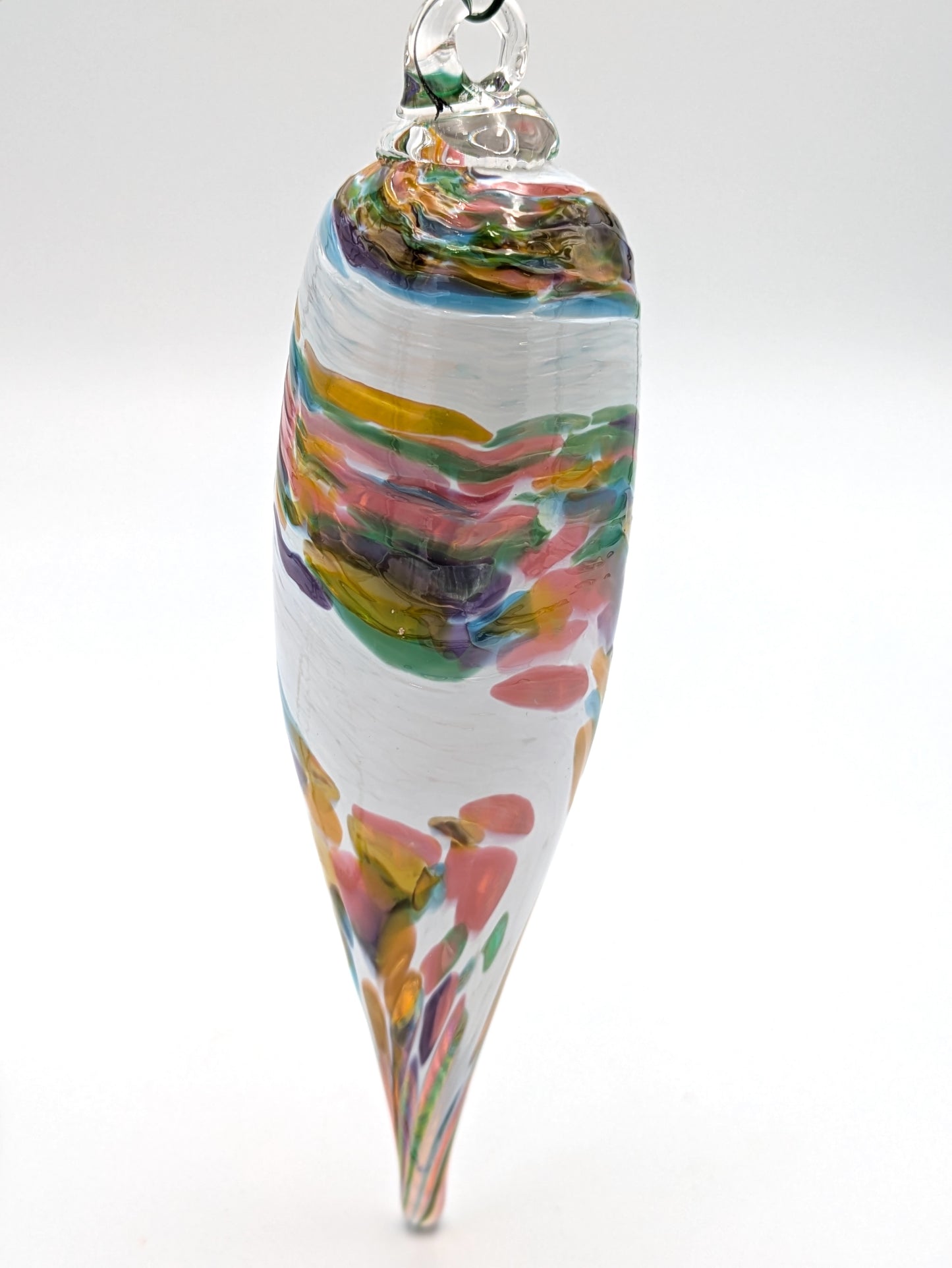 Handblown Glass Icicle Holiday Ornament by Hoogs & Crawford