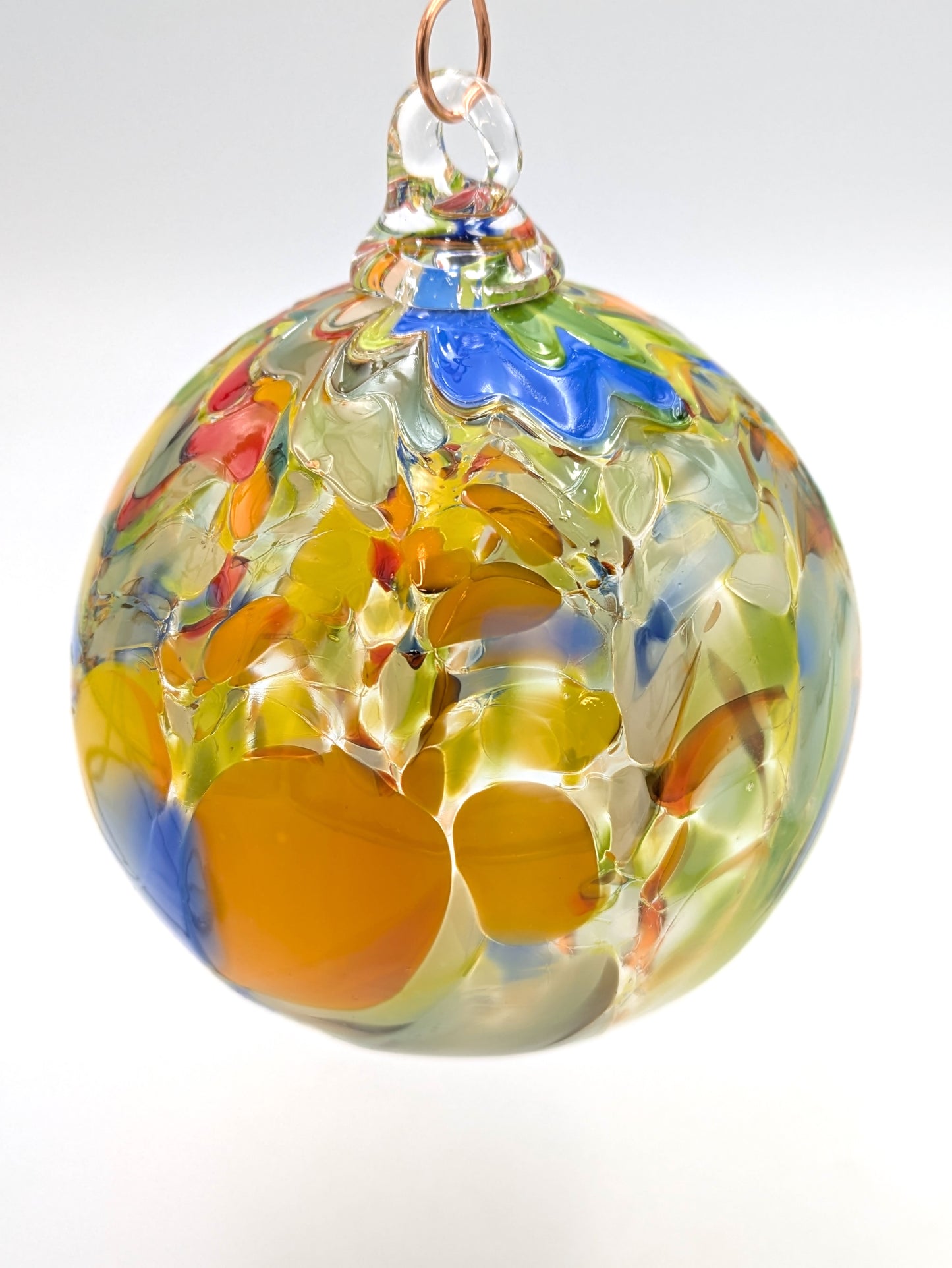 Handblown Glass Mosaic Ornament by Hoogs & Crawford