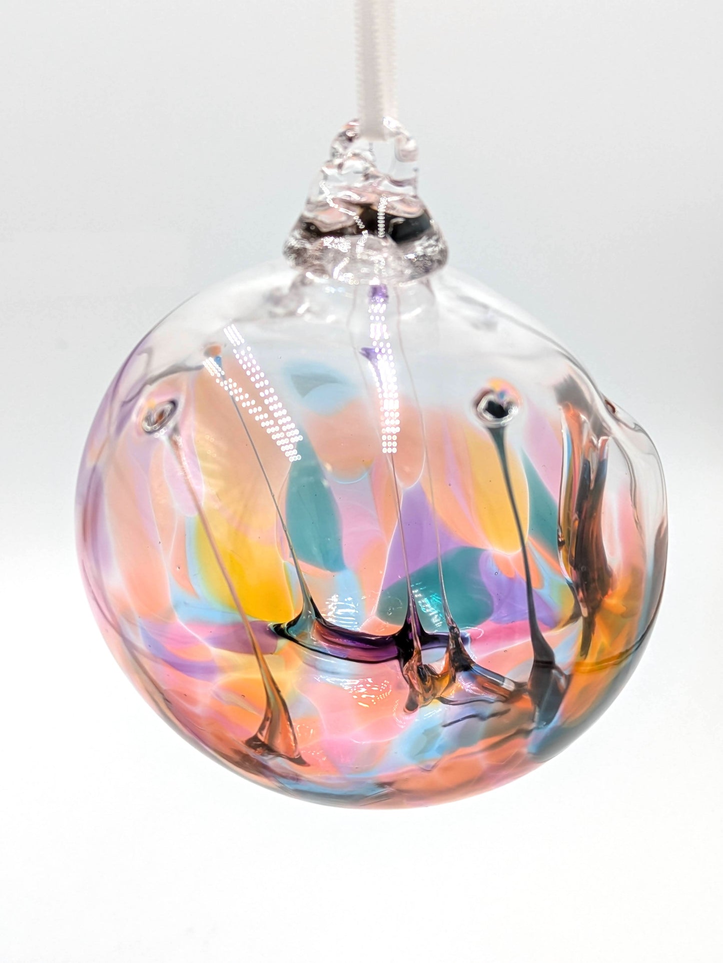 Witch Ball Blown Glass Ornament