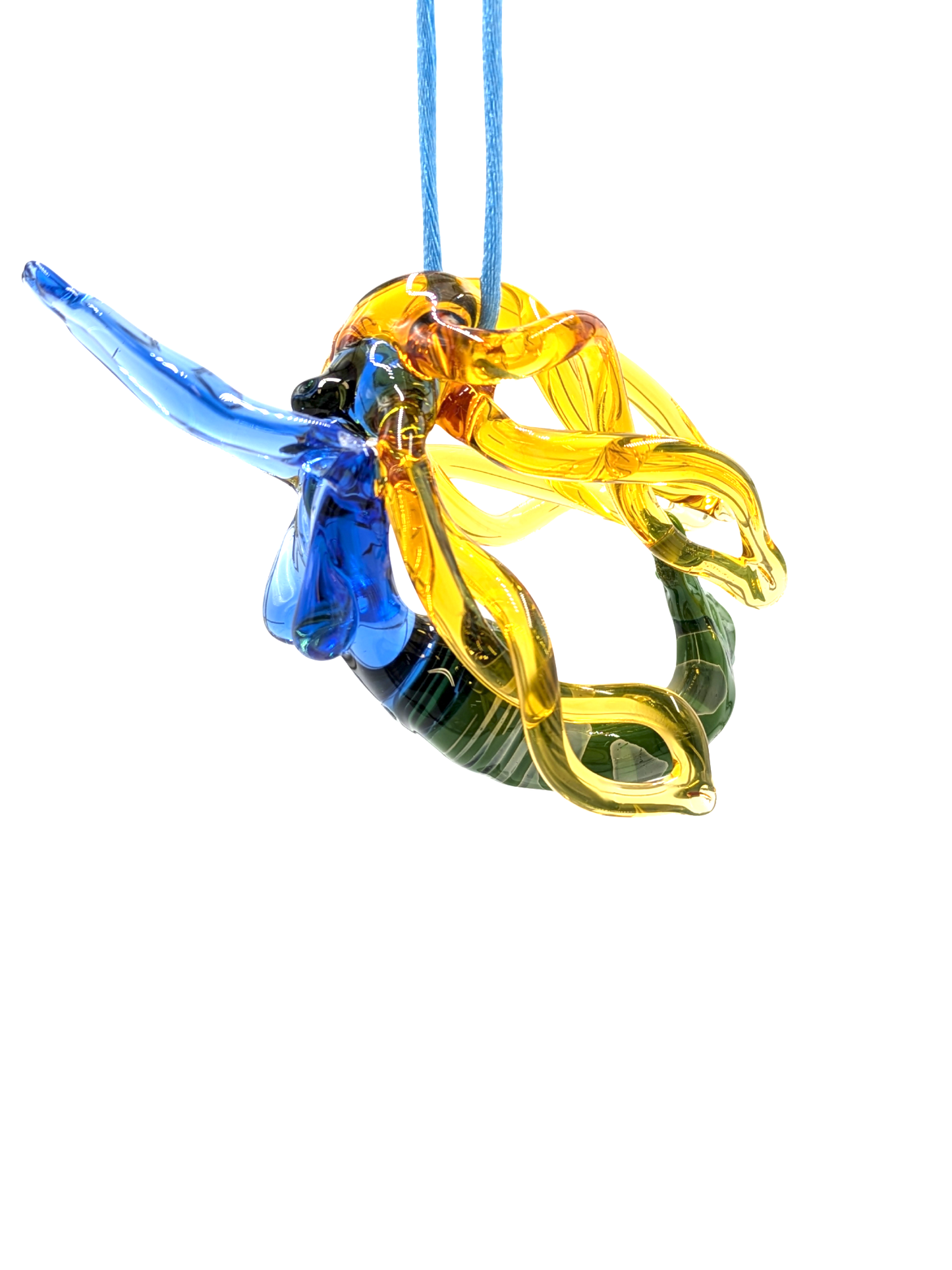 Handblown Glass Mermaid Ornament