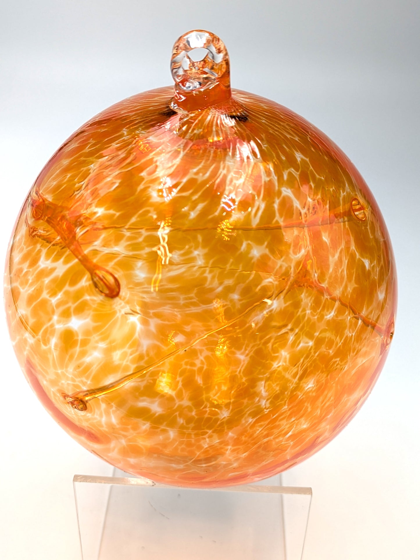 Handblown Glass Witch Ball XL by McDermott Glass Studio