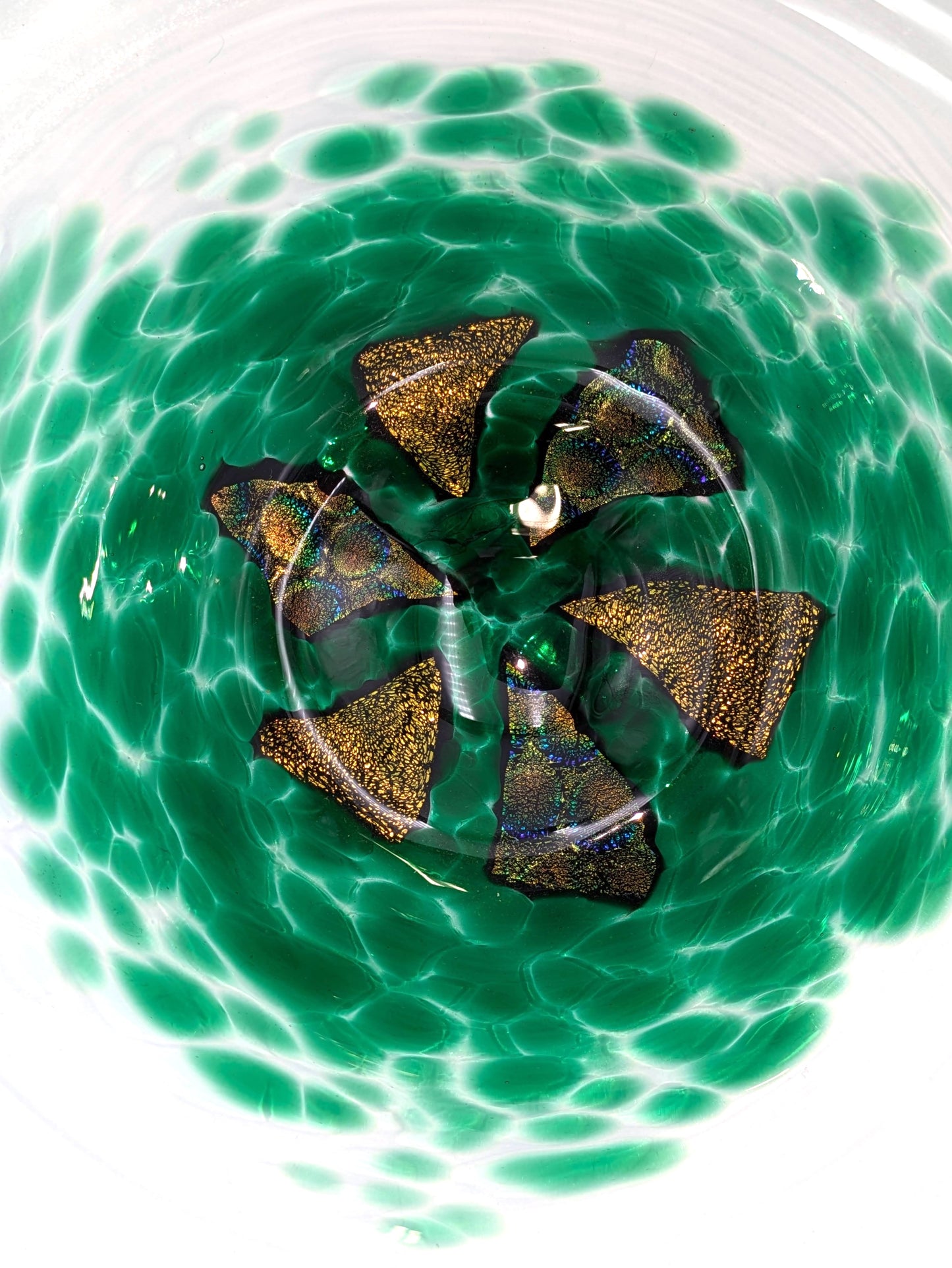 Mensch Gold and Green Dish