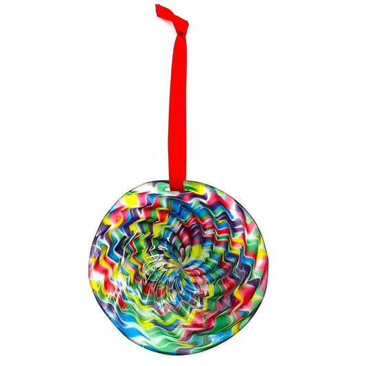 Handblown Glass Christmas Tree Ornament "Picadilly"