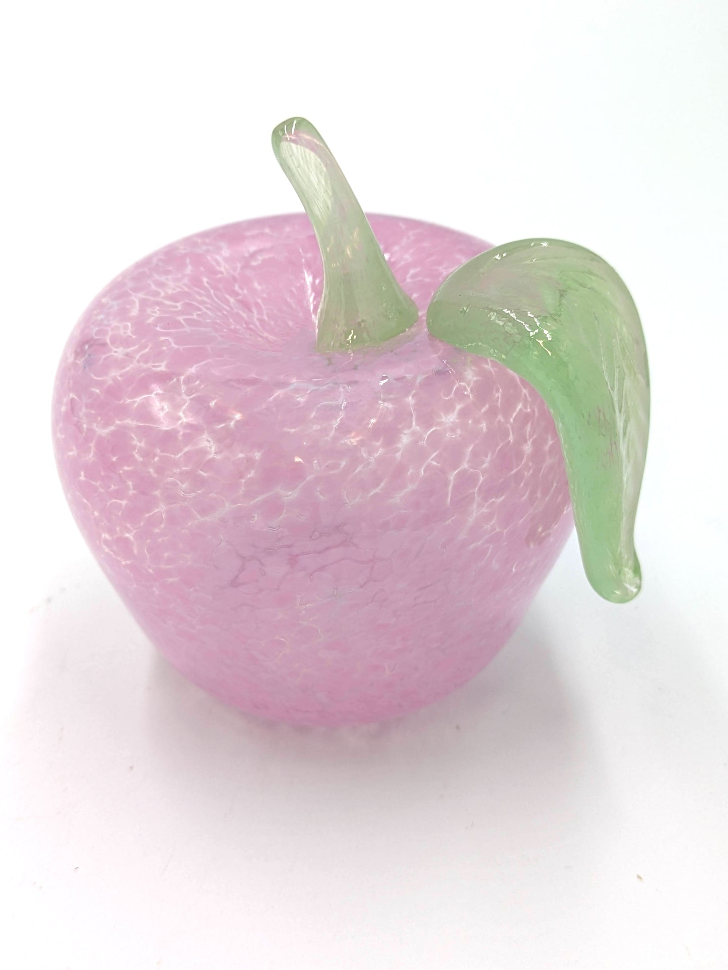 Handcrafted Glass Apple Paperweight by SGM Studio