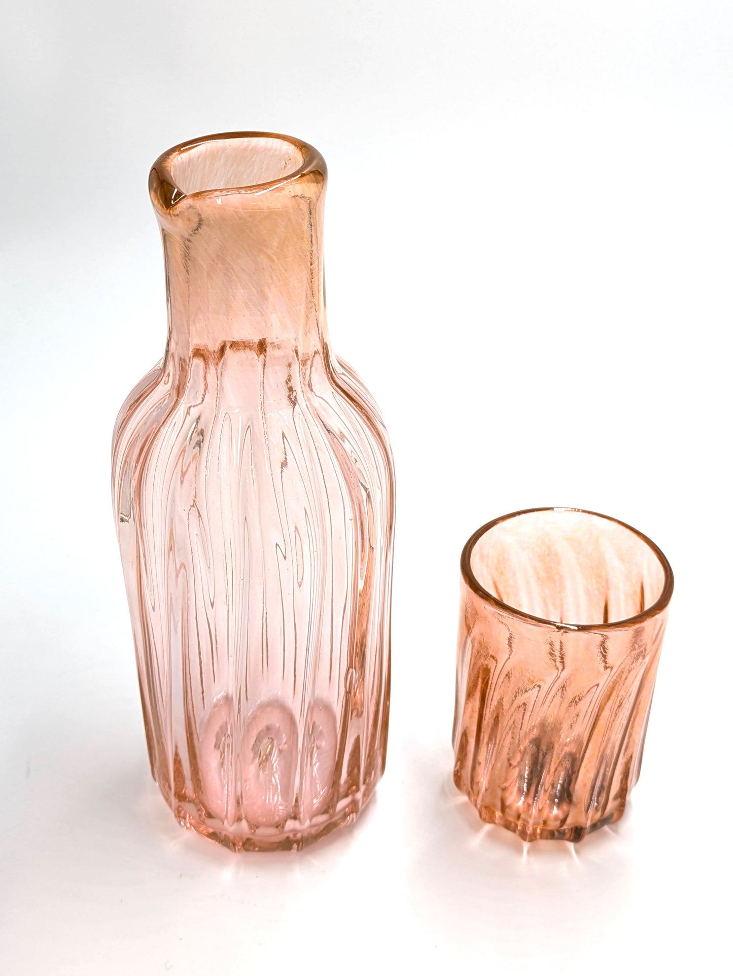 Handblown Glass Bedside Water Carafe