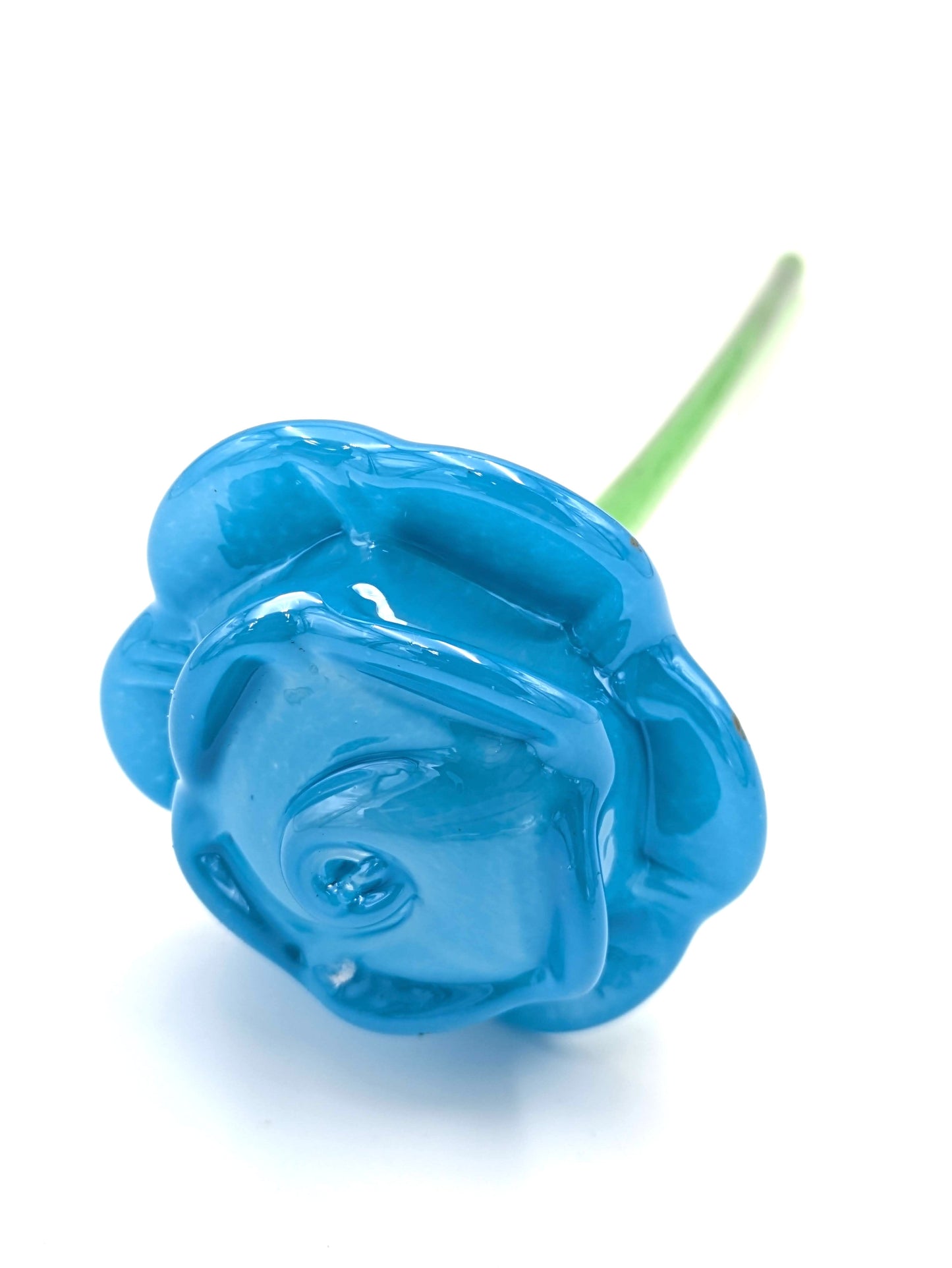 Handblown Glass Rose by Peter Waechter