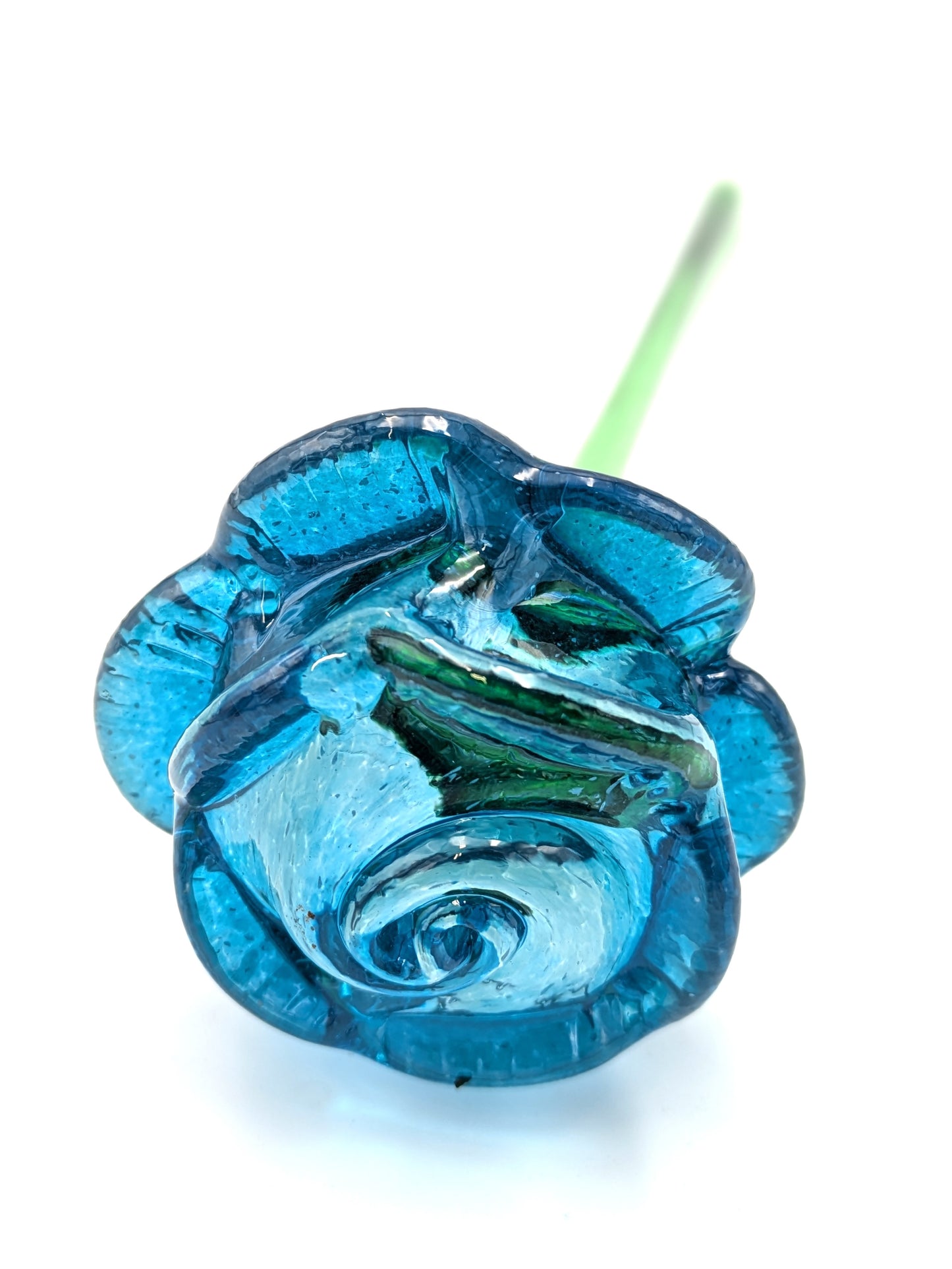 Handblown Glass Rose by Peter Waechter