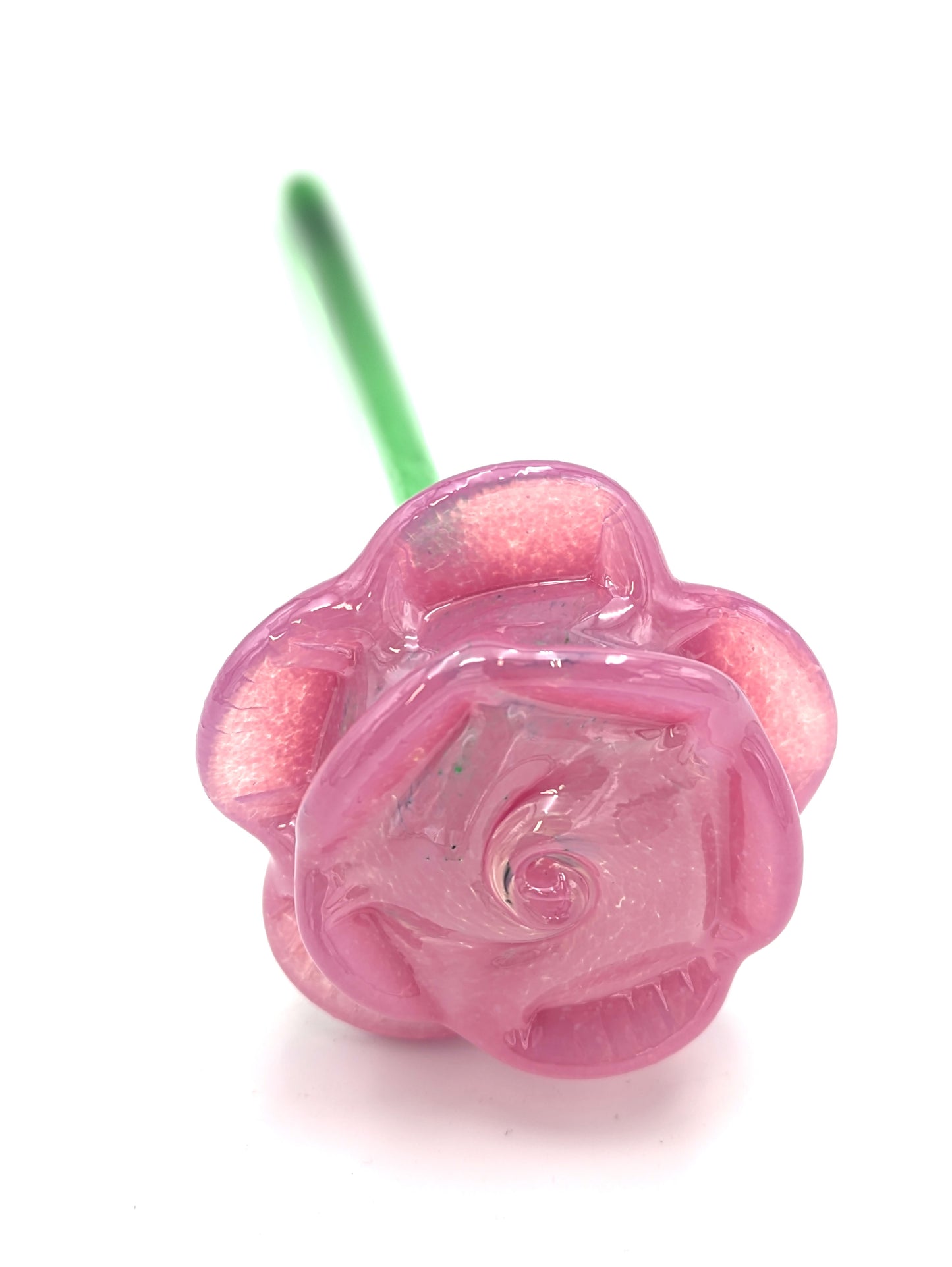 Handblown Glass Rose by Peter Waechter