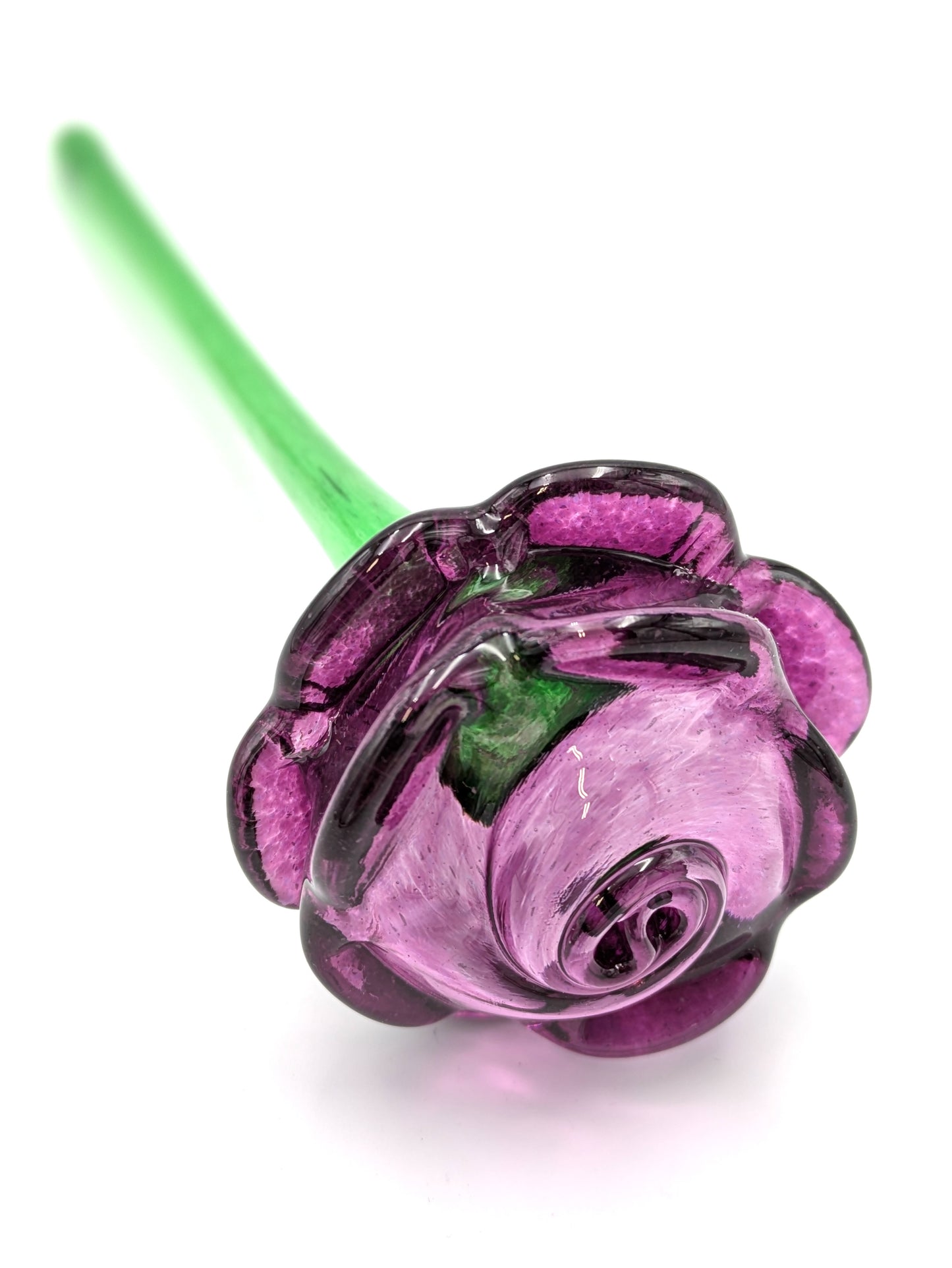 Handblown Glass Rose by Peter Waechter