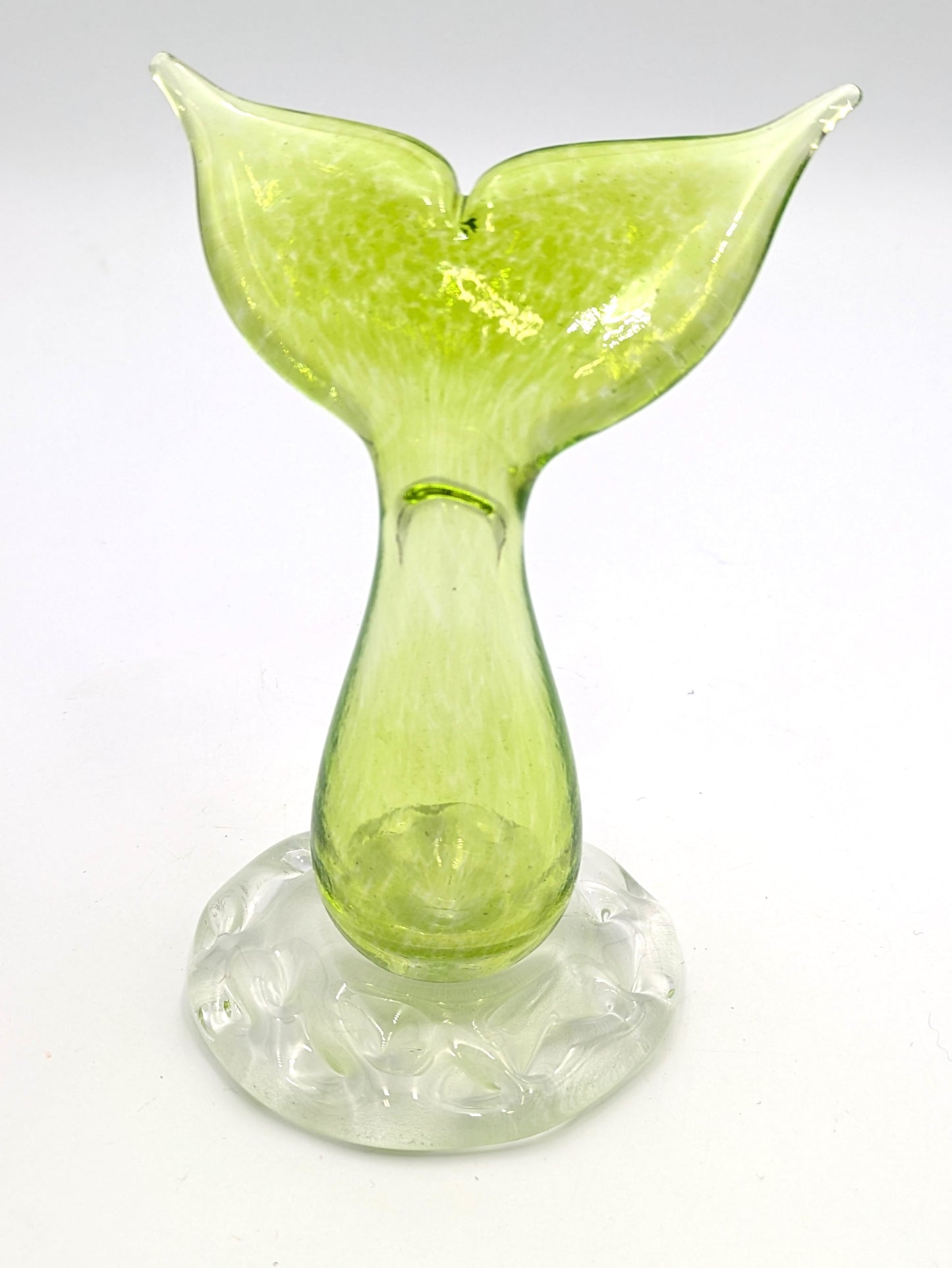 Handblown Glass Whale Tail by SGM Studio
