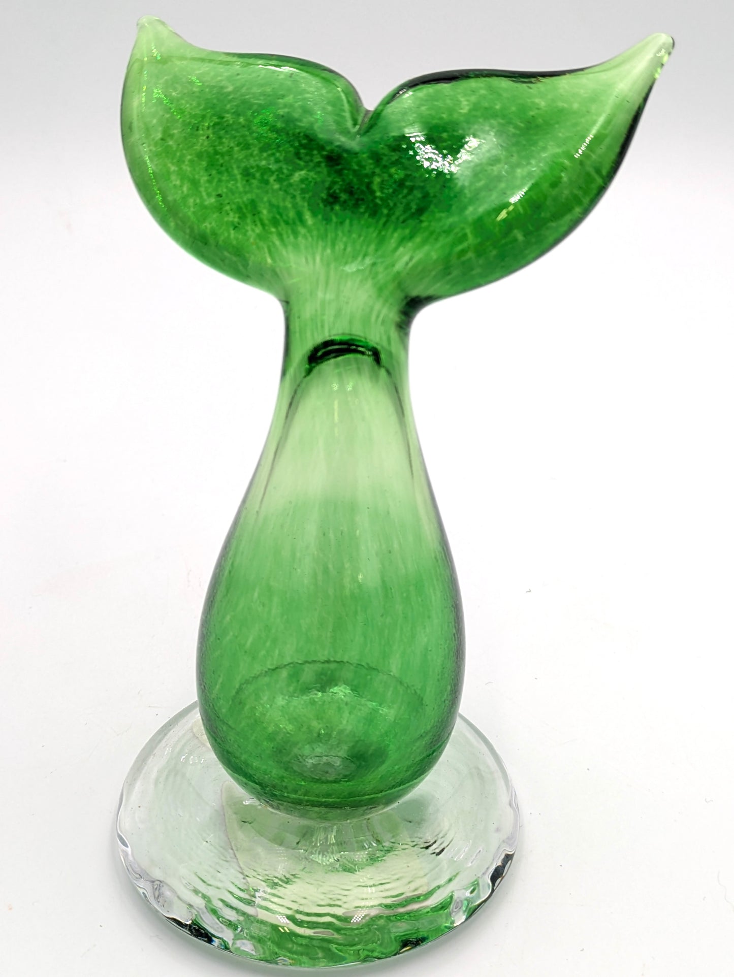 Handblown Glass Whale Tail by SGM Studio