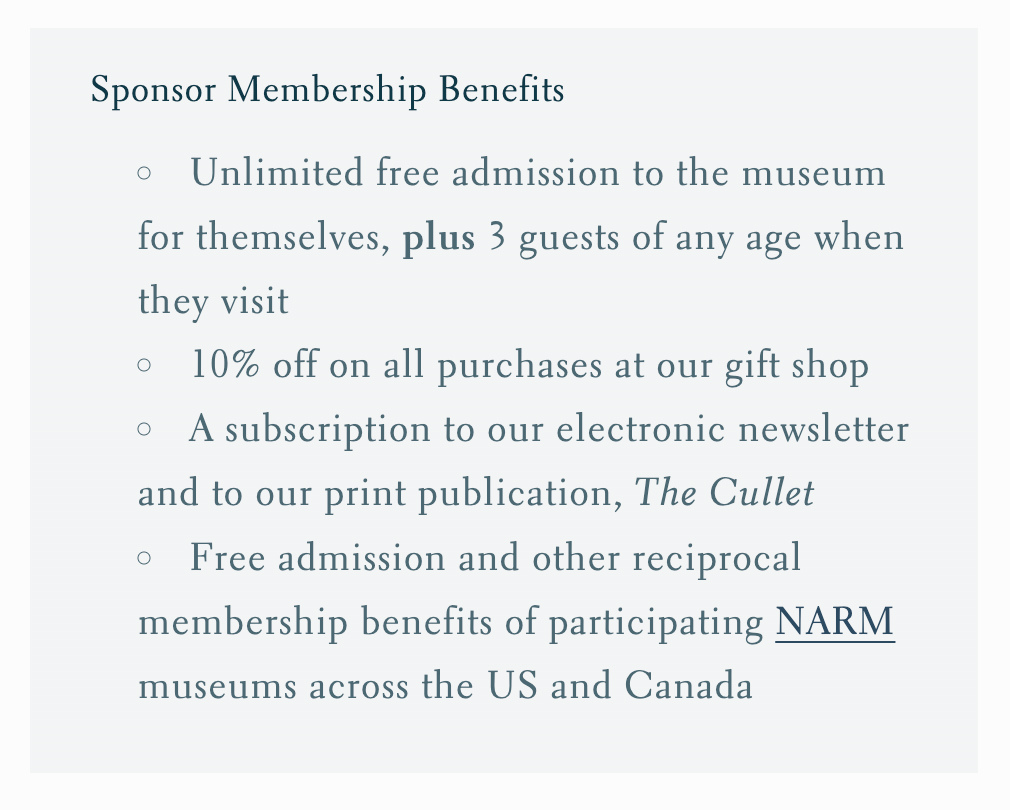 Membership & Cullet Magazine