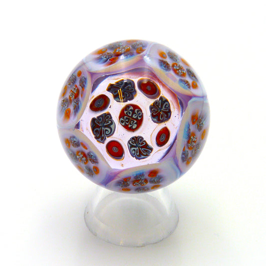 Purple, Pink and Orange Millefiori Marble