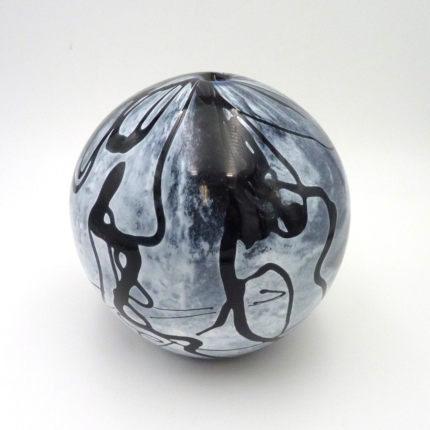 Handblown Glass Jazz Vase Round by Grateful Gathers
