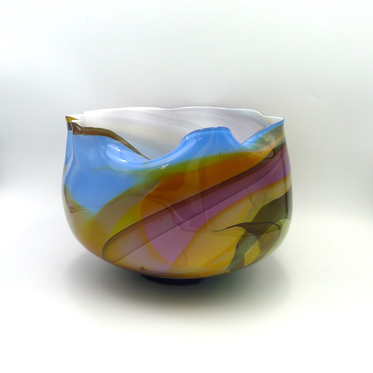 Handblown Glass Kimono Bowl by McDermott
