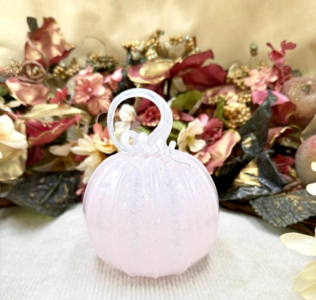 Kim Savoie Light Pink Speckled Pumpkin - Medium