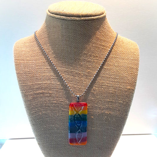 Rainbow DNA Necklace