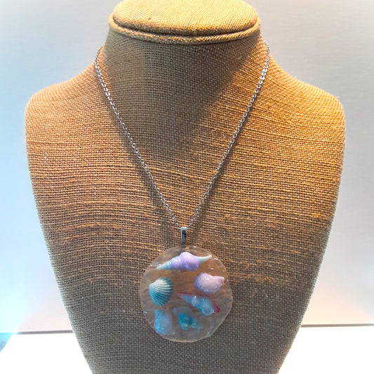 Shell Collage Necklace