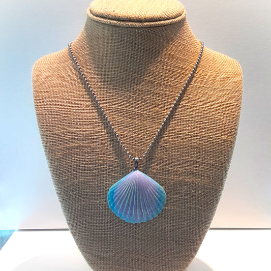 Violet/Blue Shell Necklace
