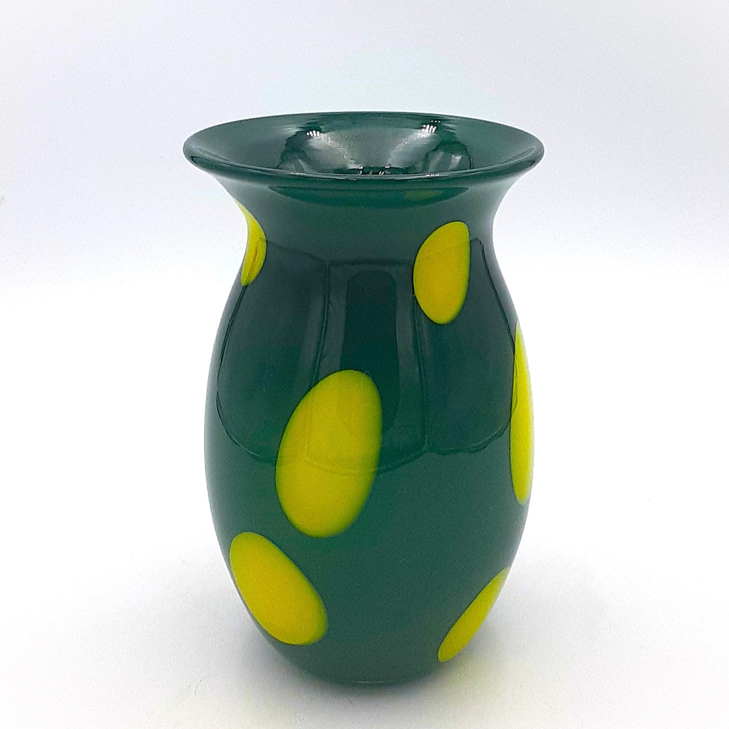 Green/Yellow Dot Vase