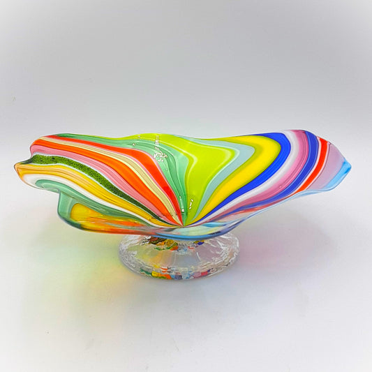 Handblown Glass Candy Dish by Fritz Glass