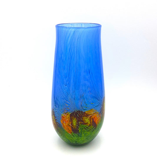 Murrini Vase Tall Blue/Green